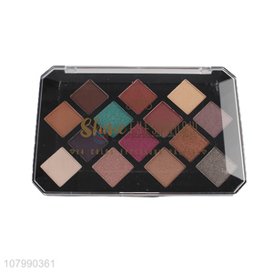 Low price 14 colors eyeshadow palette shimmer waterproof eyeshadow set