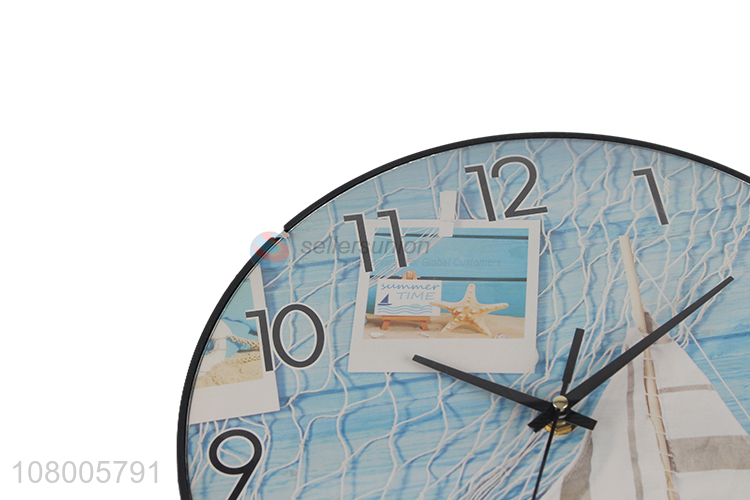 Latest arrival fashion home wall clock creative glass clock