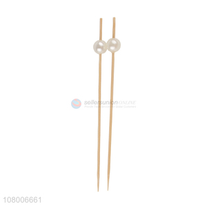 Hot products eco-friendly <em>bamboo</em> creative fruit <em>stick</em> toothpick