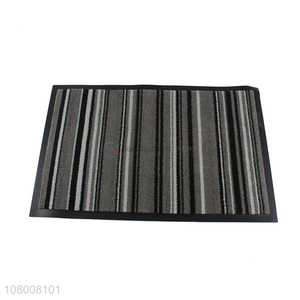 Good price fashion striped floor mat household dustproof doormat