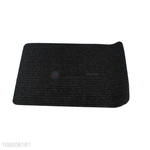 Popular products black rubber particle bottom wide stripe floor mat