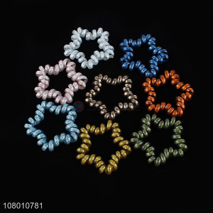 New Arrival Star Shape Elastic Hair Ring Telephone Wire Hair Ties