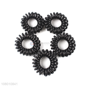 Wholesale Black Hair Ring Telephone Cord Hair Ties For Women