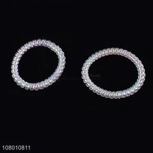 New Style Telephone Cord Hair Ties Elastic Hair Ring For Girl