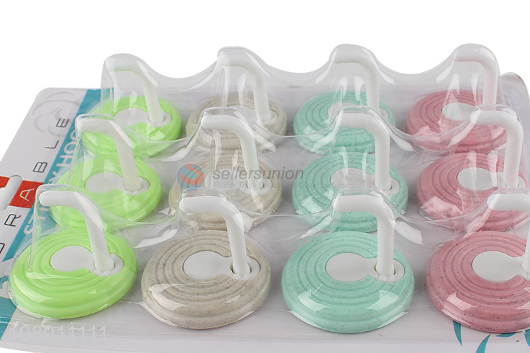 Popular products multicolor plastic sticky hook for daily storage