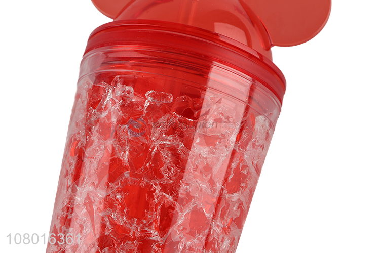 New hot sale kids straw cups girls cooling cups creative juice cups
