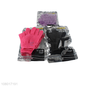 China factory multicolor spa body cleaning bath gloves