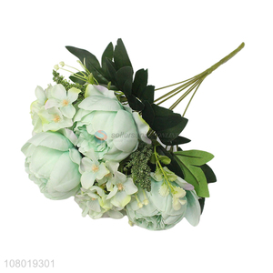 Wholesale lifelike artificial flower fake peony outdoor simulation peony