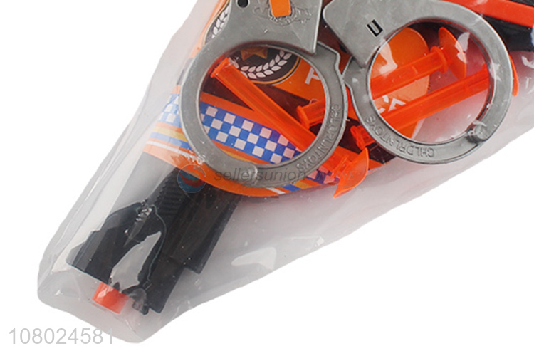 Best quality creative boys girls police set toys gun toys