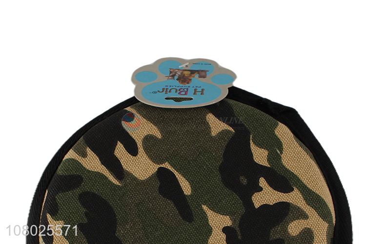 New arrival camouflage plastic frisbee portable outdoor sports toy