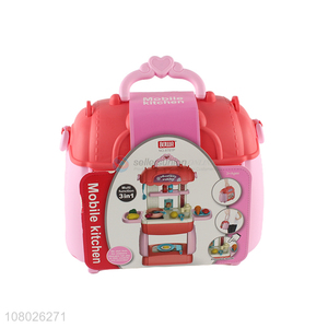 Good price children toys kitchenware set toys mobile kitchen toys