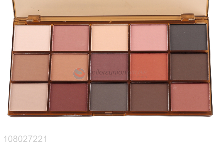 Factory supply 15 colors eyeshadow palette light eyeshadow eye makeup