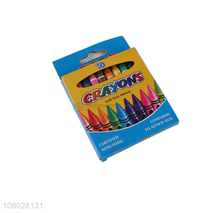 Low price 10pieces durable crayons set for school students