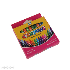 Good sale 24pieces colourful art drawing crayons set