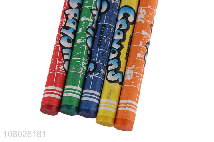 Hot selling 5pieces school students crayons set for drawing