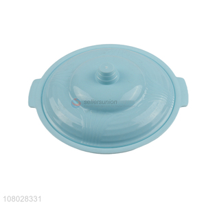 Hot sale blue round plastic storage box for household