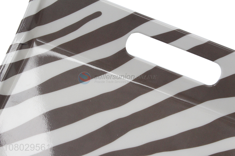 Good quality high-end serving platter zebra pattern melamine serving tray