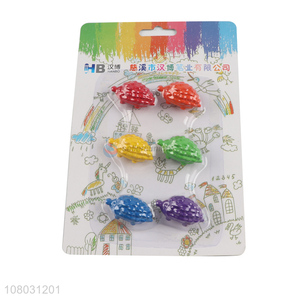 Factory direct sale color creative pine cone crayon set for children