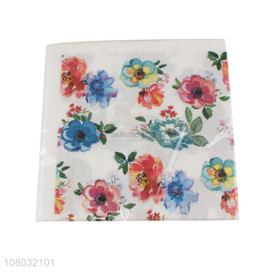 Wholesale Flower Pattern Disposable Napkins Party Napkin