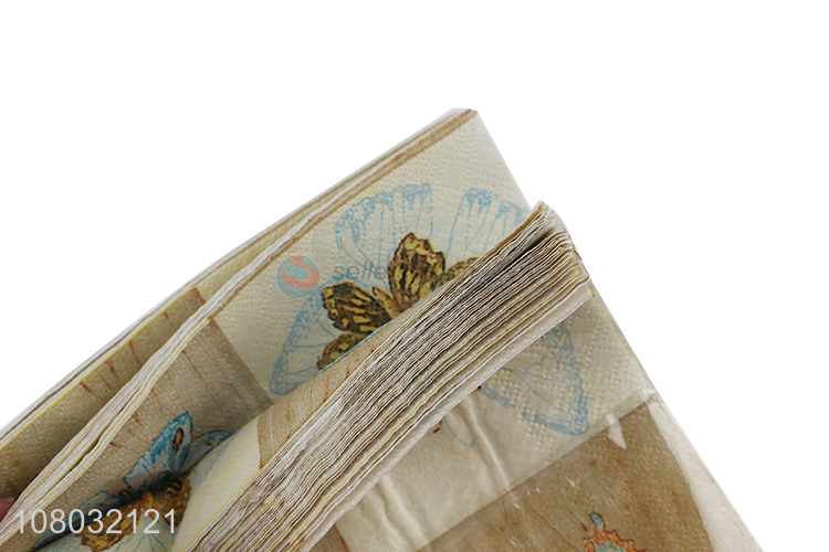 Custom Butterfly Pattern Paper Napkins Disposable Napkins