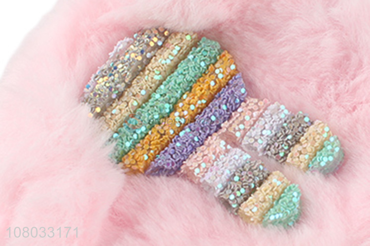 New products pink rabbit fur ball keychain decoration pendant
