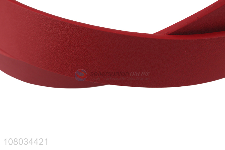 Hot Selling Red PU Leather Belt Fashion Ladies Belt