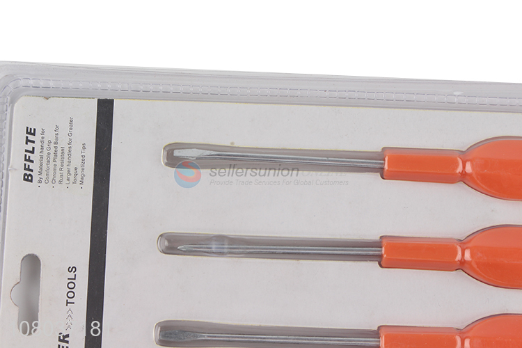 Hot Products 4 Pieces Plastic Handle Screw Driver Kit