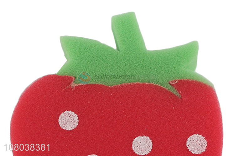 Best Selling Strawberry Shape Sponge Dishes Washing Sponge