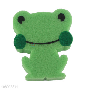 Cartoon Frog Shape Cleaning Sponge Kitchen Scrub Sponge