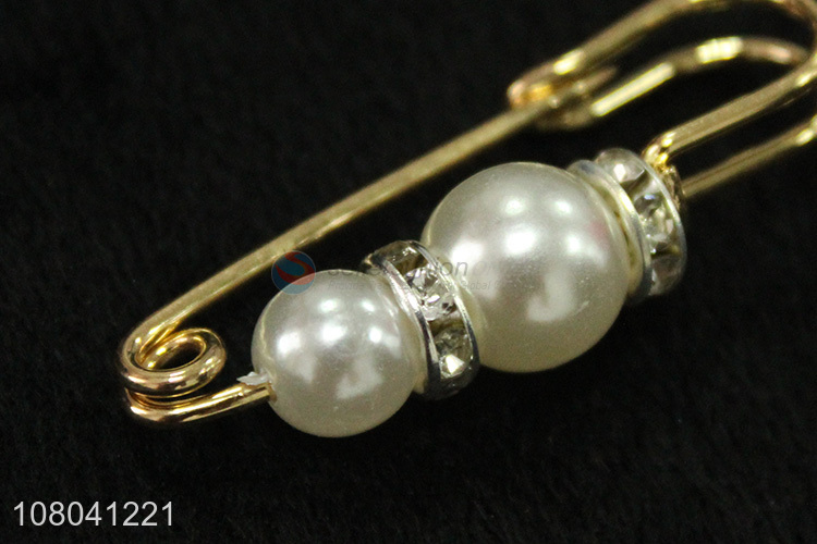 China wholesale pearl brooch women brooch pin buckle for sale