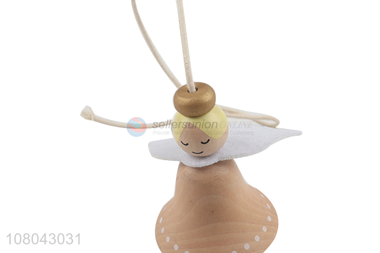 Factory direct sale wooden crafts wooden angel for home decoration