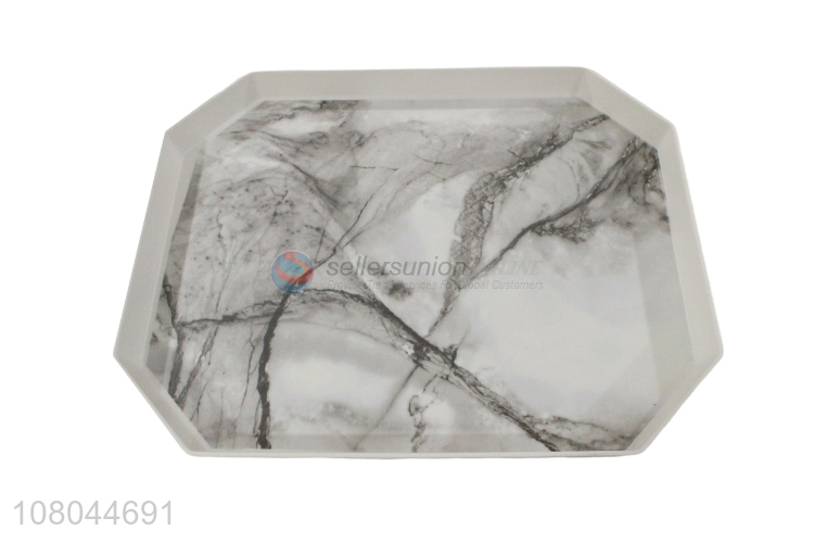 Good Sale Fashion Marbling Melamine Tray For Tea And Coffee