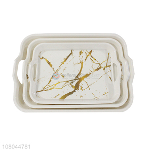 Custom Marbling Melamine Tray Catering Trays Food Tray