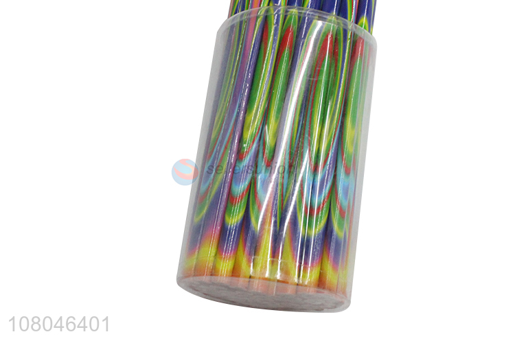 Wholesale 4-color core soft wooden colored pencils for coloring painting