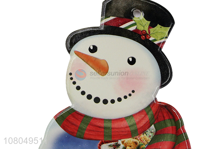 Popular Christmas Snowman Shape Ceramic Placemat