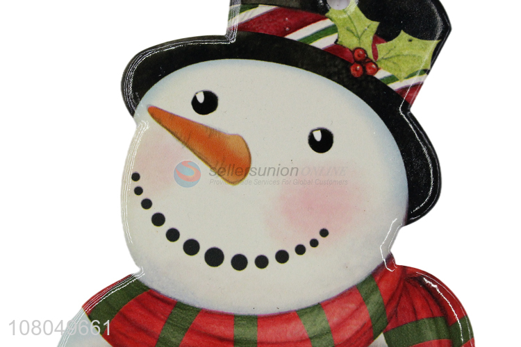 Best Price Christmas Snowman Shape Table Mat Ceramic Placemat