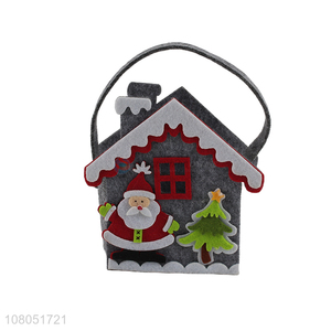 Hot products creative felt christmas candy hand bag