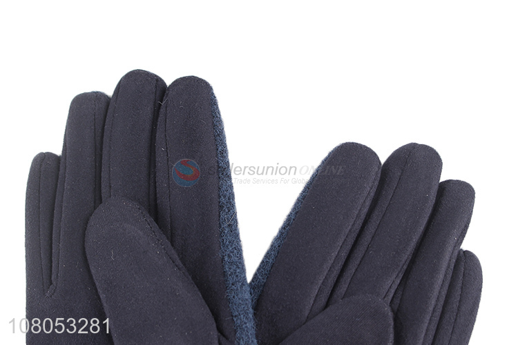 Fashion style ladies plus velvet gloves winter cycling gloves