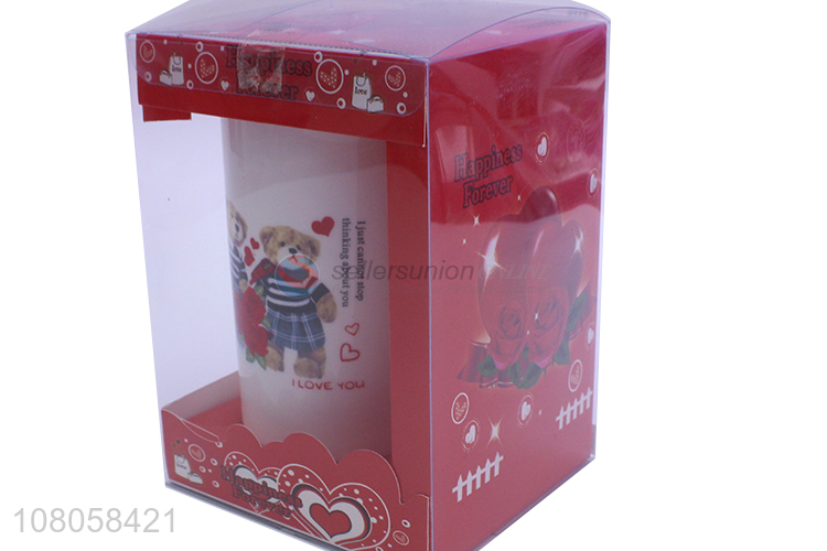 Good Quality Ceramic Cup With Spoon Christmas Gift