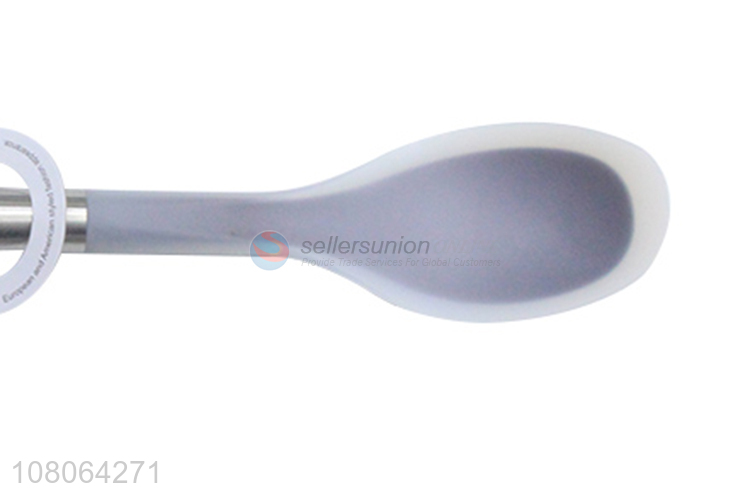 China wholesale household utensils silicone soup spoon