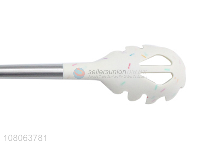 New arrival white silicone spaghetti spatula for noodles