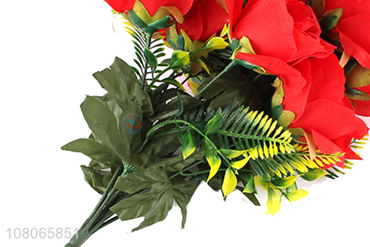 Best quality red artificial flower simulation flower for sale