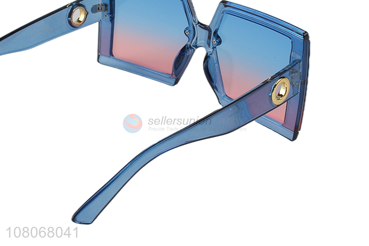 Low price colorful oversize square sunglasses personalized sunglasses