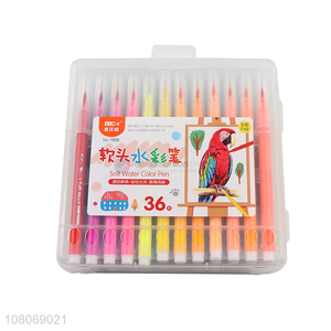 New arrival 36colors kids drawing soft water color pen