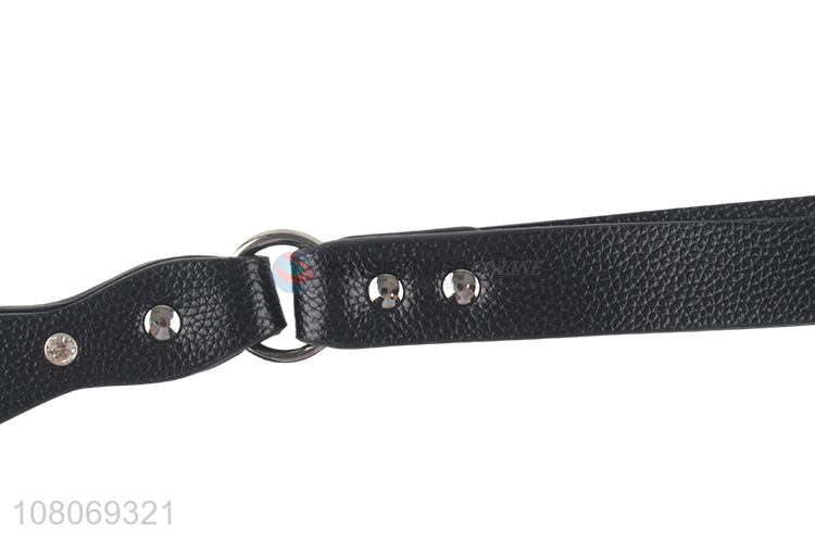 Hot Selling PU Leather Pet Collars With Leash