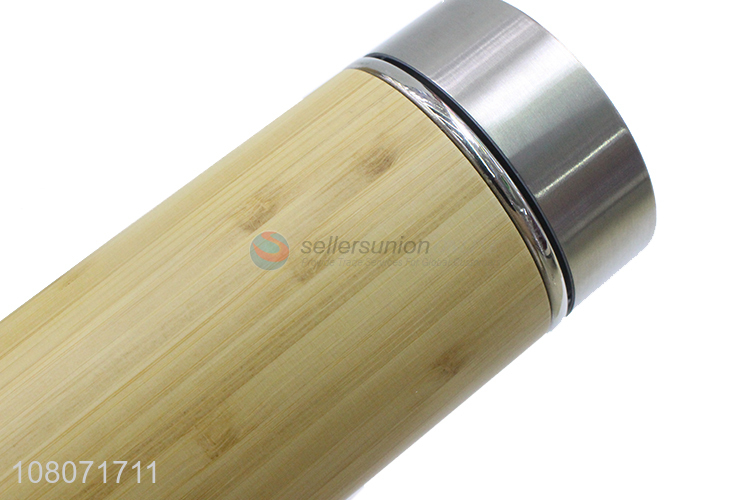 New arrival wood color creative stainless steel vacuum flask