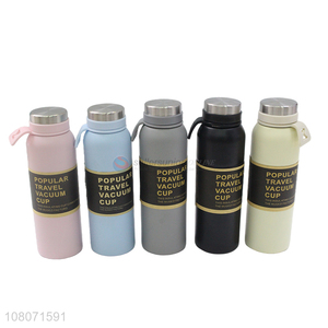 Yiwu wholesale multicolor portable large capacity vacuum flask