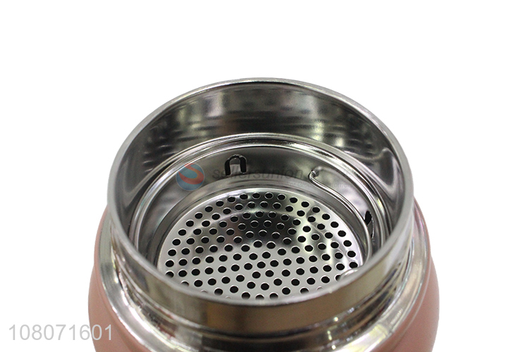 Good quality portable stainless steel vacuum flask with filter