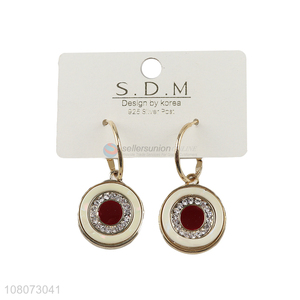 Yiwu wholesale round pendant fashion jewelry earrings for women