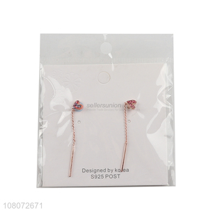 Hot products red tassel long pendant women earrings